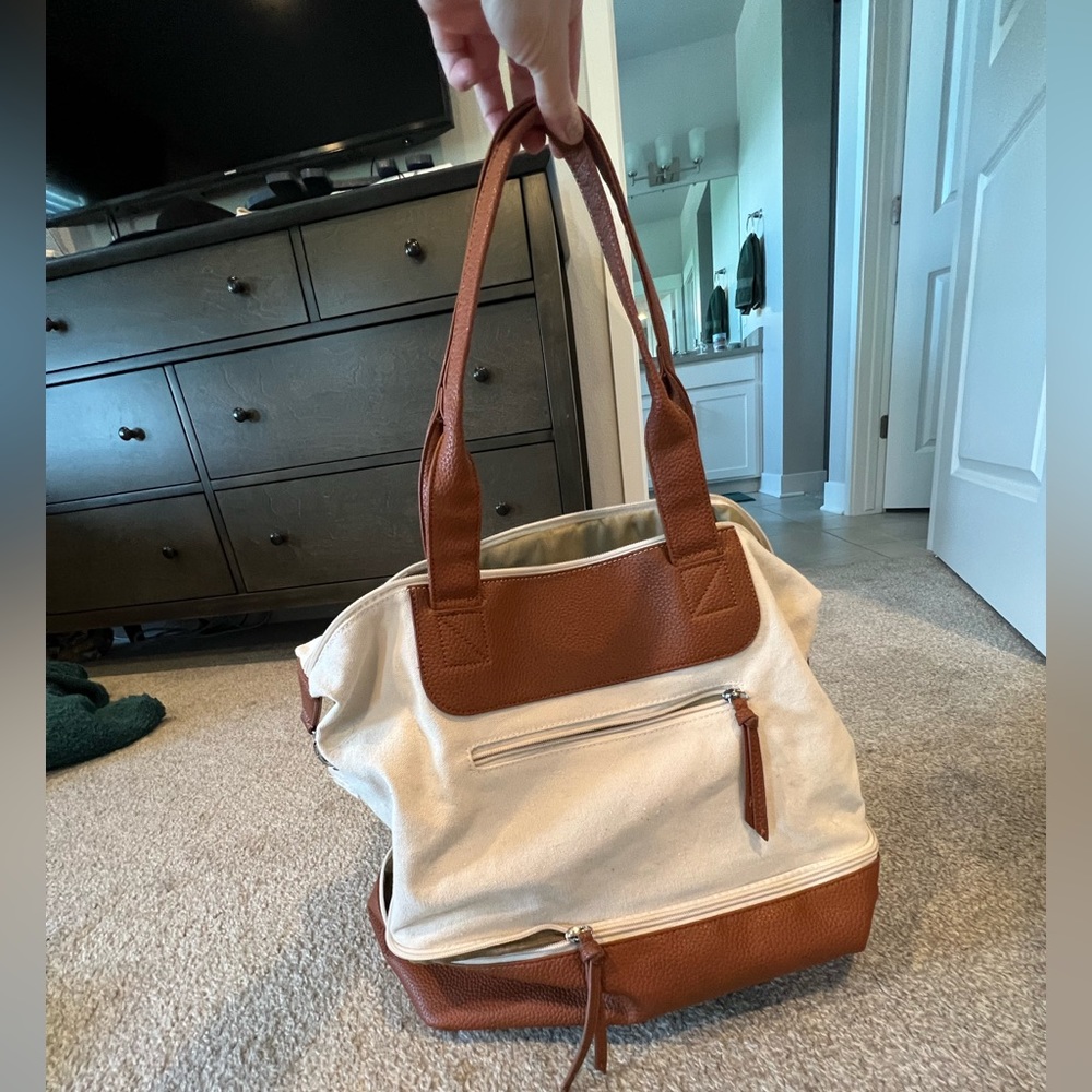 Graf Lantz Canvas & Vegan Leather Carry-on Travel Weekender